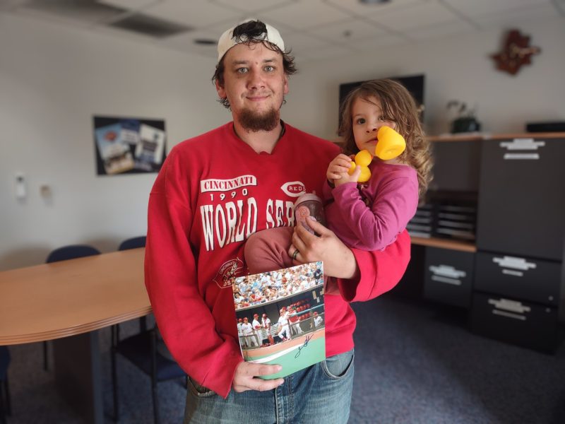 Chris Kidney and his daughter