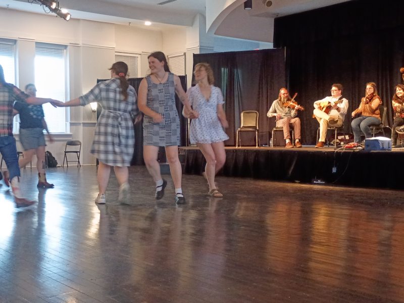 Dancers came together at the Rowan County Arts Center to experience square dancing.