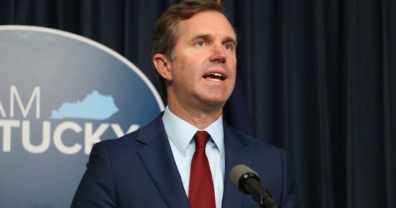Gov. Andy Beshear issued an executive order Aug. 6 directing the Kentucky Public Service Commission and the Energy and Environment Cabinet to take specific actions to limit the effects of data center operations. (Kentucky Lantern photo by Liam Niemeyer)